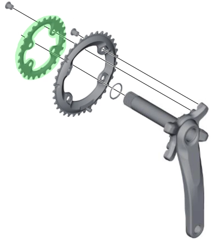 Shimano Plateau XT FC-M8000 2 Vitesses 26T (BC) 4 Shimano Plateau XT FC-M8000 2 Vitesses 26T (BC) – Image 2