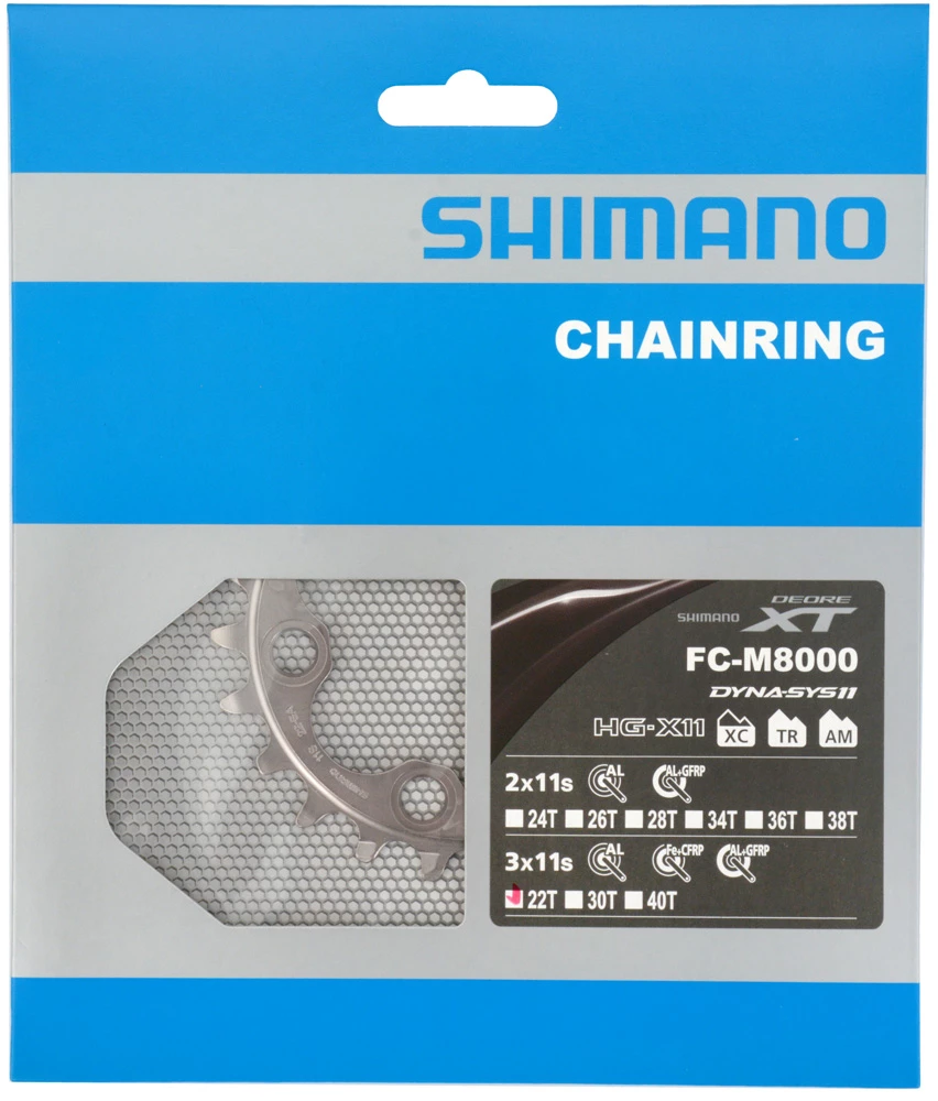 Shimano XT Plateau 3 Vitesses Pour FC-M8000 22 Dents (BA) 5 Shimano XT Plateau 3 Vitesses Pour FC-M8000 22 Dents (BA) – Image 3