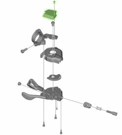 Shimano Couverture Pour SL-M8000 Sans Indicateur De Vitesse à Gauche 5 Shimano Couverture Pour SL-M8000 Sans Indicateur De Vitesse à Gauche -Vélo Soldes Shimano XT Abdeckung fur SL M8000 ohne Ganganzeige links Y03L98070 b