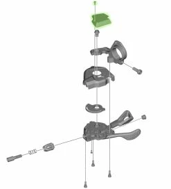 Shimano Couverture Pour SL-M8000 Sans Indicateur De Vitesse à Droite 5 Shimano Couverture Pour SL-M8000 Sans Indicateur De Vitesse à Droite -Vélo Soldes Shimano XT Abdeckung fur SL M8000 ohne Ganganzeige rechts Y03K98080 b