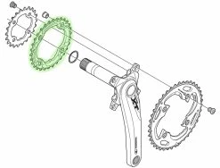 Shimano Plateau XT Pour FC-M782 30T (AN) 5 Shimano Plateau XT Pour FC-M782 30T (AN) -Vélo Soldes Shimano XT Kettenblatt FC M782 30 Zahne AN Y1NV98010