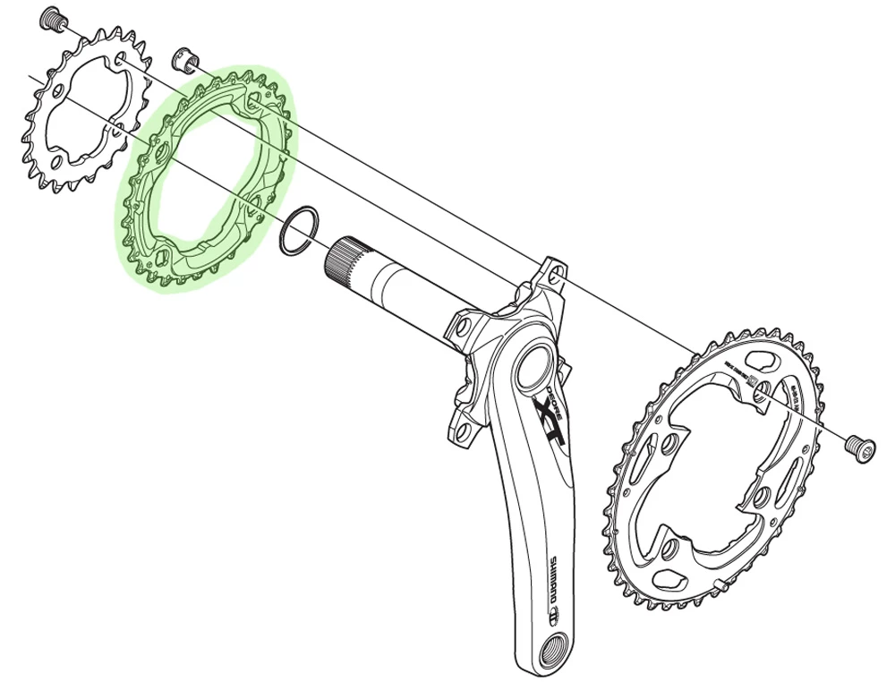 Shimano Plateau XT Pour FC-M782 30T (AN) 4 Shimano Plateau XT Pour FC-M782 30T (AN) – Image 2