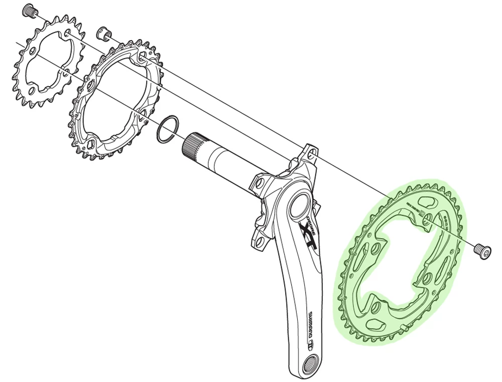 Shimano Plateau XT Pour FC-M782 40T (AN) 4 Shimano Plateau XT Pour FC-M782 40T (AN) – Image 2