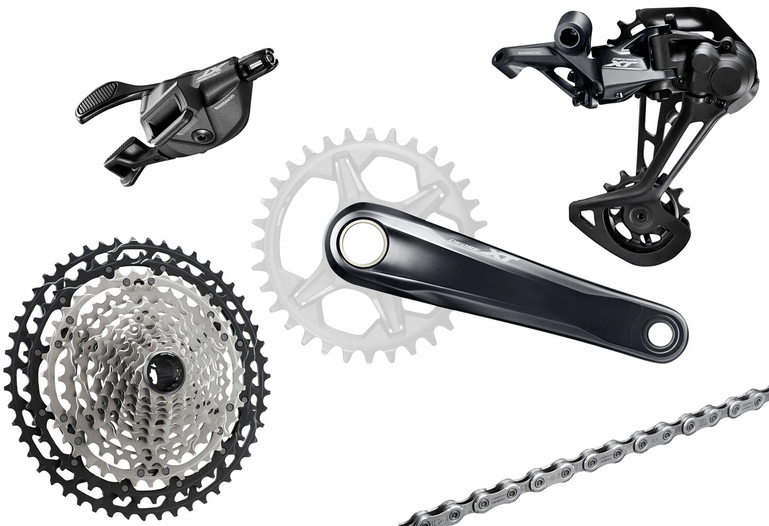 Shimano XT M8100 Groupe 1x12 Vitesses I-Spec EV 3 Shimano XT M8100 Groupe 1x12 Vitesses I-Spec EV