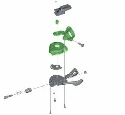 Shimano Boîtier De Base Pour SL-M8000 Avec Indicateur De Vitesse à Droite -Vélo Soldes Shimano XT SL M8000 Basisgehause fur Ganganzeige rechts Y03K98040 b