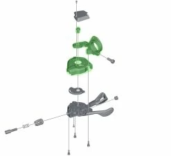 Shimano Boîtier De Base Pour SL-M8000 Sans Indicateur De Vitesse à Droite -Vélo Soldes Shimano XT SL M8000 Basisgehause ohne Ganganzeige rechts Y03K98050 b