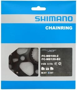 Shimano XT/SLX FC-M8100/M7100 Plateau 2x12 Vitesses 12 Shimano XT/SLX FC-M8100/M7100 Plateau 2x12 Vitesses -Vélo Soldes Shimano XT SLX FC M8100 M7100 2x12 fach Kettenblatt 36T Y0J898010 b