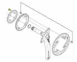 Shimano Vis De Plateaux Pour DURA ACE/ULTEGRA/XTR/XT Intérieur 5 Shimano Vis De Plateaux Pour DURA ACE/ULTEGRA/XTR/XT Intérieur -Vélo Soldes Shimano Y1H598160 Tech