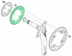 Shimano Plateau XT Pour FC-M770-10/M780 32T (AE) 5 Shimano Plateau XT Pour FC-M770-10/M780 32T (AE) -Vélo Soldes Shimano Y1MM98130