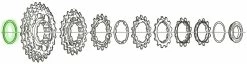 Shimano Bague D'espacement 1mm Pour Cassettes 10 Vitesses De Vélo De Course -Vélo Soldes Shimano Y1Z807000 b