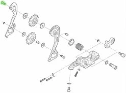 Shimano RD-M980/RD-M985/RD-M972 Vis De Guidage/galet Tendeur 5 Shimano RD-M980/RD-M985/RD-M972 Vis De Guidage/galet Tendeur -Vélo Soldes Shimano Y5WJ21000