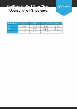 Cube Néoprène MTB - Couvre-chaussures 5 Cube Néoprène MTB - Couvre-chaussures -Vélo Soldes Sizing Cube Ueberschuhe 4