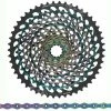 SRAM XX1 Eagle Kit D'usure XG-1299 12 Vitesses Cassette+XX1 Hollow Pin Chaîne 12 Vitesses -Vélo Soldes Sram XX1 Eagle Verschleissset XG 1299 12 fach Kassette XX1 Hollow Pin Kette 12 fach