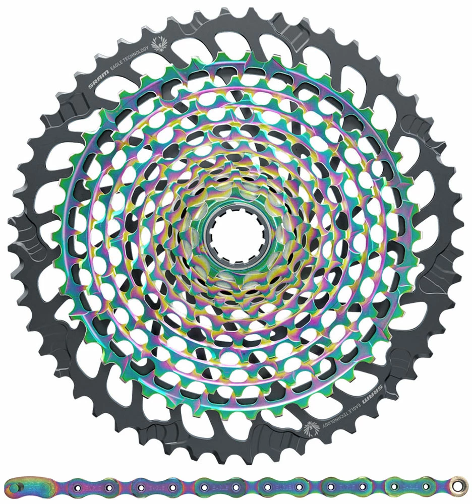 SRAM XX1 Eagle XG-1299 Cassette 10-52T+XX1 Eagle Chaîne 12-speed Kit D'usure 3 SRAM XX1 Eagle XG-1299 Cassette 10-52T+XX1 Eagle Chaîne 12-speed Kit D'usure