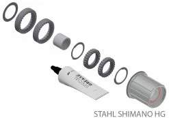 Dt-swiss Kit De Mise à Niveau Ratchet LN Pour Corps De Roue Libre 10 Dt-swiss Kit De Mise à Niveau Ratchet LN Pour Corps De Roue Libre -Vélo Soldes Stahl Shimano HG