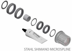 Dt-swiss Kit De Mise à Niveau Ratchet LN Pour Corps De Roue Libre 9 Dt-swiss Kit De Mise à Niveau Ratchet LN Pour Corps De Roue Libre -Vélo Soldes Stahl Shimano Microspline