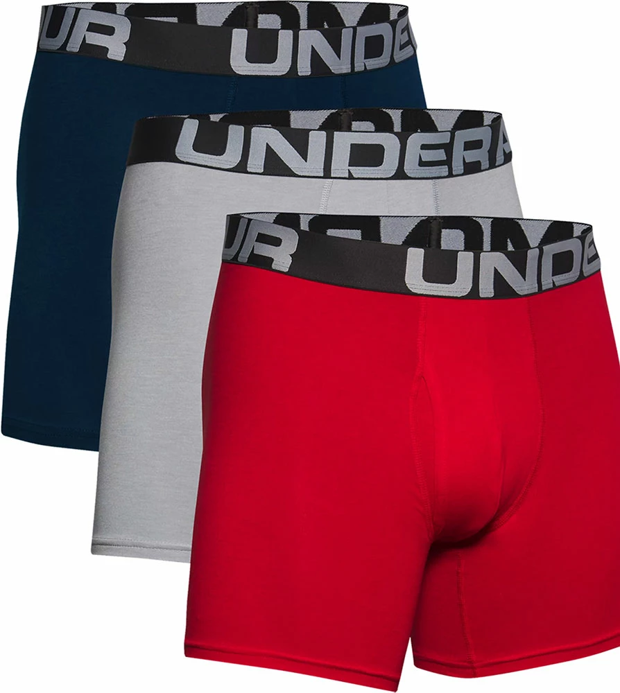 Under Armour Charged Cotton 6in - Boxer Shorts (3-Pack) 3 Under Armour Charged Cotton 6in - Boxer Shorts (3-Pack)