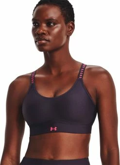 Under Armour Infinity Mid Covered - Soutien-gorge De Sport -Vélo Soldes Under Armour Infinity Mid Covered Sport BH 1363353 541003 3