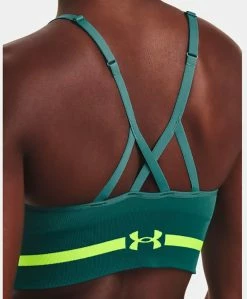 Under Armour Seamless Low Long - Soutien-gorge De Sport -Vélo Soldes UnderArmour 1357719 722 SeamlessLowLong SportBH 3