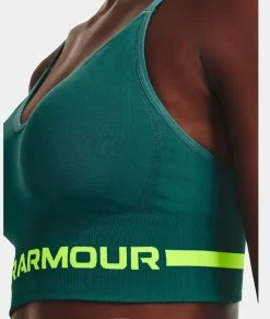 Under Armour Seamless Low Long - Soutien-gorge De Sport -Vélo Soldes UnderArmour 1357719 722 SeamlessLowLong SportBH 4