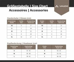 VAUDE Syberia III - Gloves -Vélo Soldes Vaude Groessentabelle Accessoires