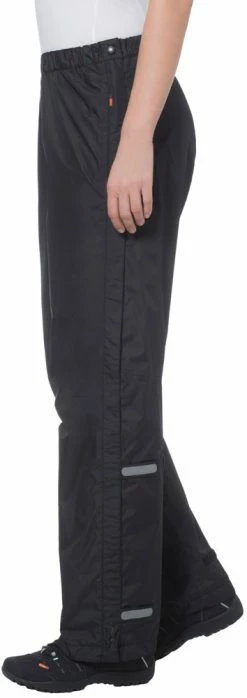 VAUDE Fluid Full-Zip Pants - Pantalon De Pluie Pour Femmes -Vélo Soldes Vaude Womens Fluid Full Zip Pants black 01263 03