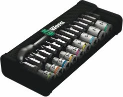 Wera 8100 SA 8 Jeu Cliquet Zyklop Metal (1/4") 9 Wera 8100 SA 8 Jeu Cliquet Zyklop Metal (1/4") -Vélo Soldes Wera 8100 SA 8 Zyklop Metal Knarrensatz Umschalthebel 14 Antrieb metrisch 4013288173836 1