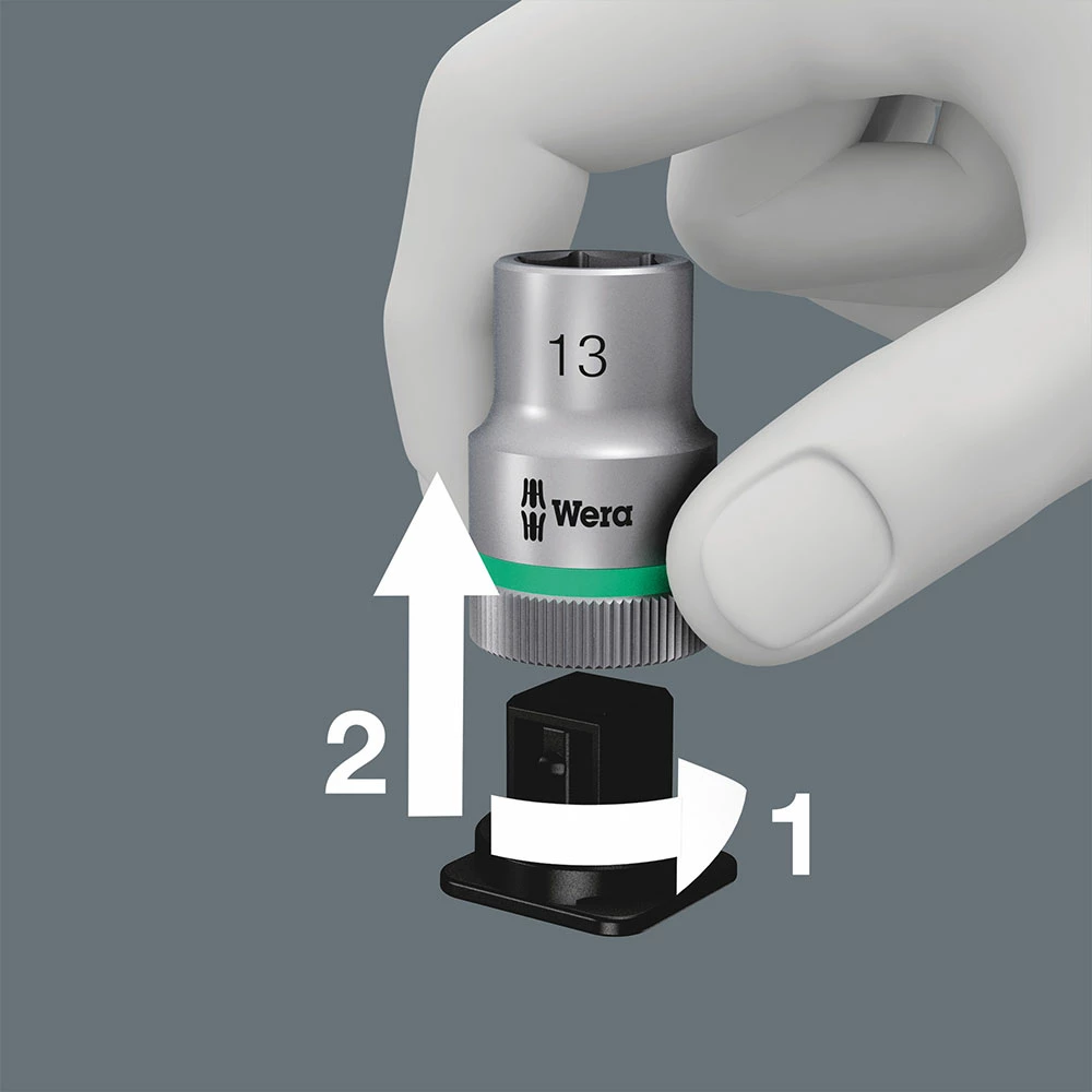 Wera 8100 SA 8 Jeu Cliquet Zyklop Metal (1/4") 8 Wera 8100 SA 8 Jeu Cliquet Zyklop Metal (1/4") – Image 6