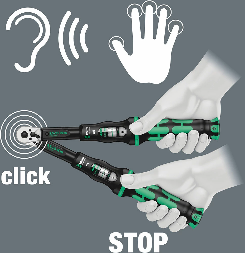 Wera Clé Dynamométrique à Cliquet Click-Torque C 1 (10-50Nm) 7 Wera Clé Dynamométrique à Cliquet Click-Torque C 1 (10-50Nm) – Image 5