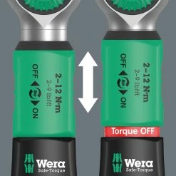 Wera Safe-Torque A1 - Clé Dynamométrique 1/4" (2-12Nm) 11 Wera Safe-Torque A1 - Clé Dynamométrique 1/4" (2-12Nm) -Vélo Soldes Wera Safe Torque A1 05075800001 4