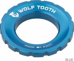 Wolf Tooth Components Centerlock Lockring -Vélo Soldes Wolf Tooth Centerlock Rotor Lockring Blue 3