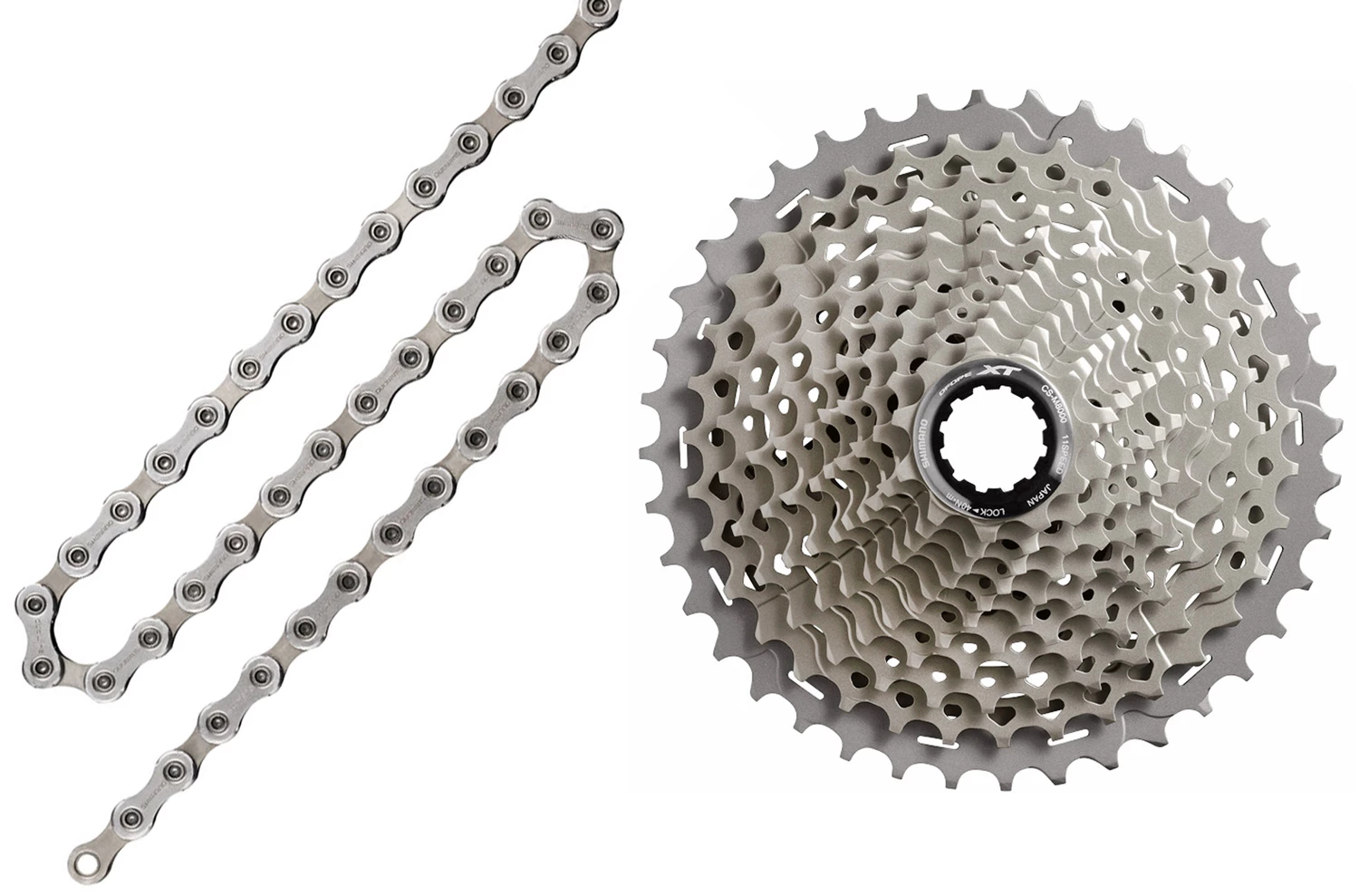 Shimano XT CN-HG701+CS-M8000 11 Fois Kit D'usure 11-42 3 Shimano XT CN-HG701+CS-M8000 11 Fois Kit D'usure 11-42