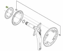 Shimano 105/XT Vis De Plateau Intérieur 5 Shimano 105/XT Vis De Plateau Intérieur -Vélo Soldes Y1MM98100 a