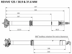 BikeYoke Tige De Selle Revive 2.0 31,6 Vario -Vélo Soldes bikeyoke masse revive125g16FEbqsYevGM