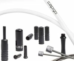 CAPGO BL Set De Câbles De Dérailleur Shimano/SRAM -Vélo Soldes capgo BL Shimano SRAM Schaltzugset CBSHSWH SH AMCS2