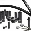 CAPGO OL Jeu De Câbles De Dérailleur Long Shimano/SRAM -Vélo Soldes capgo OL Shimano SRAM Schaltzugset lang COSHSBK L SH AMCS2