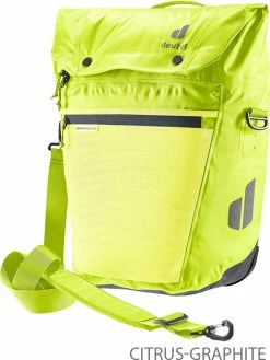 Deuter Mainhattan 17+10 - Sacoche De Vélo -Vélo Soldes deuter 3230022 8403 Mainhattan 17 10 citrus graphite