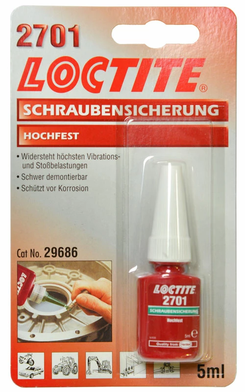 Loctite 2701 Frein De Vis Haute Résistance 5ml 3 Loctite 2701 Frein De Vis Haute Résistance 5ml