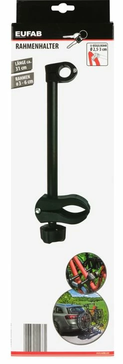 EUFAB Support De Cadre Verrouillable Pour Porte-vélos Ø25-30mm -Vélo Soldes eufab 11233 Rahmenhalter abschliessbar fur Fahrradtrager O25 30mm 5