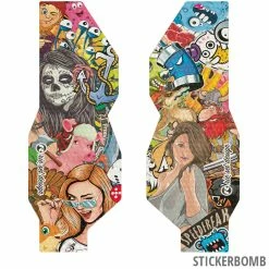 Rie:sel Design Fork:TAPE 3000 - Film De Protection Pour Fourches -Vélo Soldes fork tape 3000 stickerbomb 17143 t3 fk001