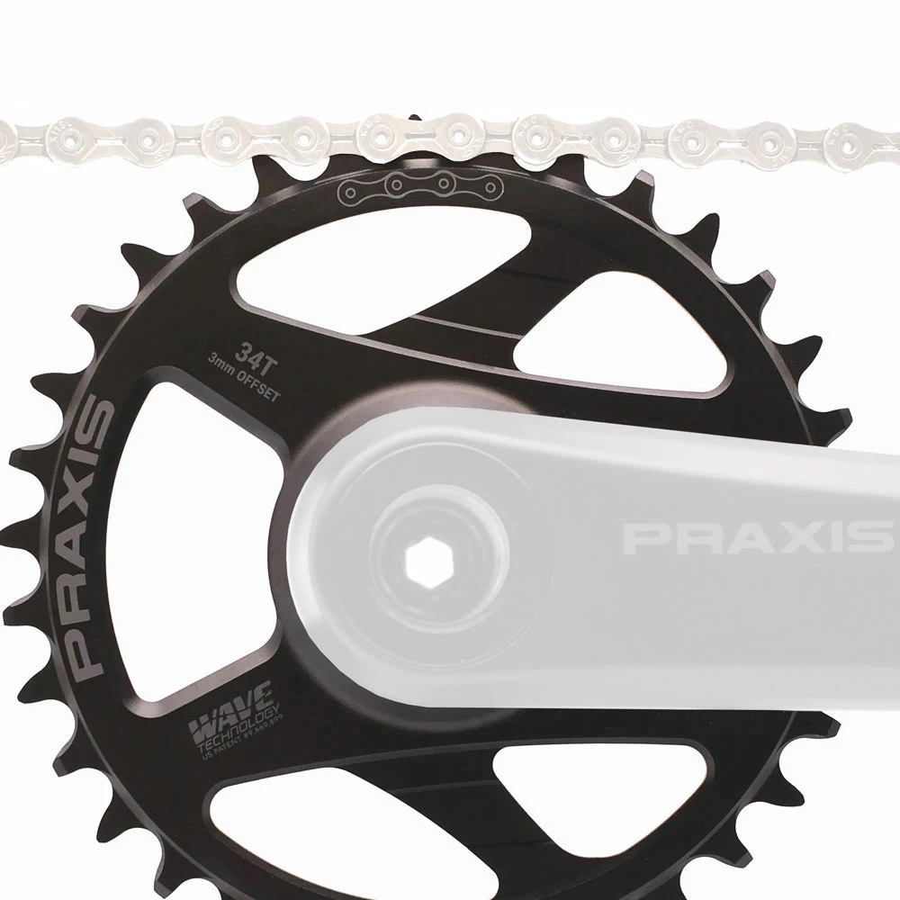 Praxis Works Wave MTB 10/11/12 Plateaux Direct Mount 3mm Offset 5 Praxis Works Wave MTB 10/11/12 Plateaux Direct Mount 3mm Offset – Image 3