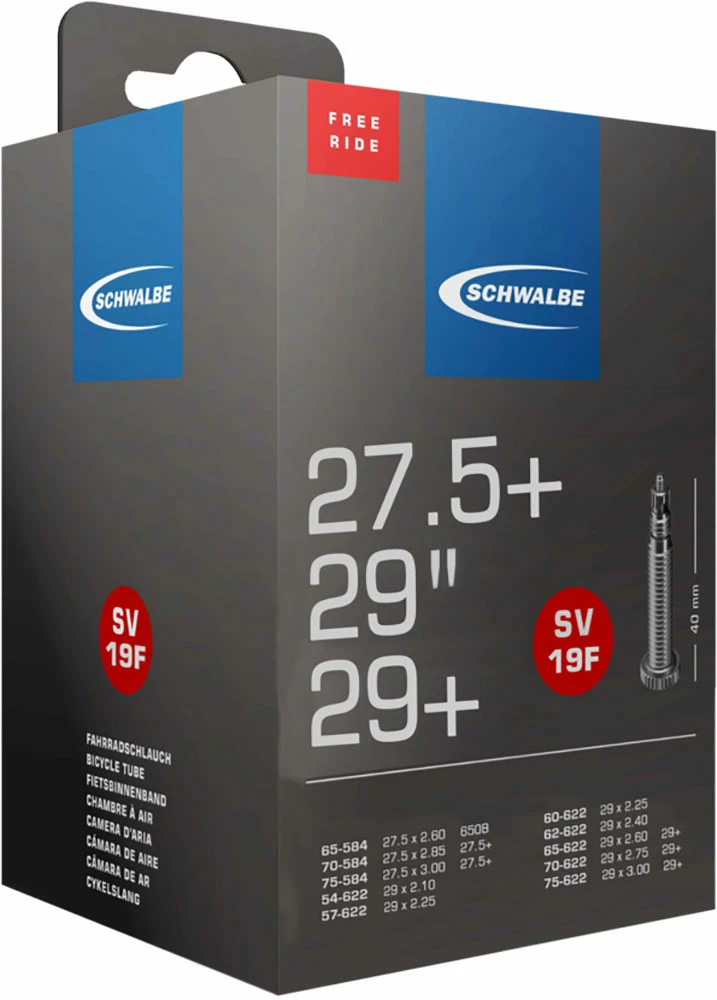 Schwalbe Chambre à Air SV 19F Pour 29" / 29"+ Freeride 3 Schwalbe Chambre à Air SV 19F Pour 29" / 29"+ Freeride