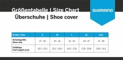 Shimano S1100X - Overshoes 5 Shimano S1100X - Overshoes -Vélo Soldes shimano groessentabelle ueberschuhe 6