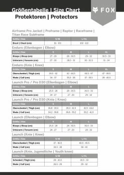 FOX HEAD Youth Titan Sport Jacket - Kid's Protectors Jacket -Vélo Soldes sizing foxhead protektoren 16