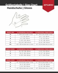 Giro Bravo Gel - Gloves 5 Giro Bravo Gel - Gloves -Vélo Soldes sizing giro handschuhe 1