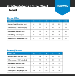 Radon Classic - Cuissard à Bretelles Avec Rembourrage -Vélo Soldes sizing radon road