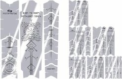 Unleazhed Unscratch Frame Film De Protection Pour Cadre - Runes Of Shred Black Glossy