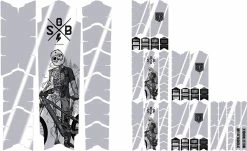 Unleazhed Unscratch Frame Film De Protection Pour Cadre - E-Bike Sons Of Battery Black Glossy